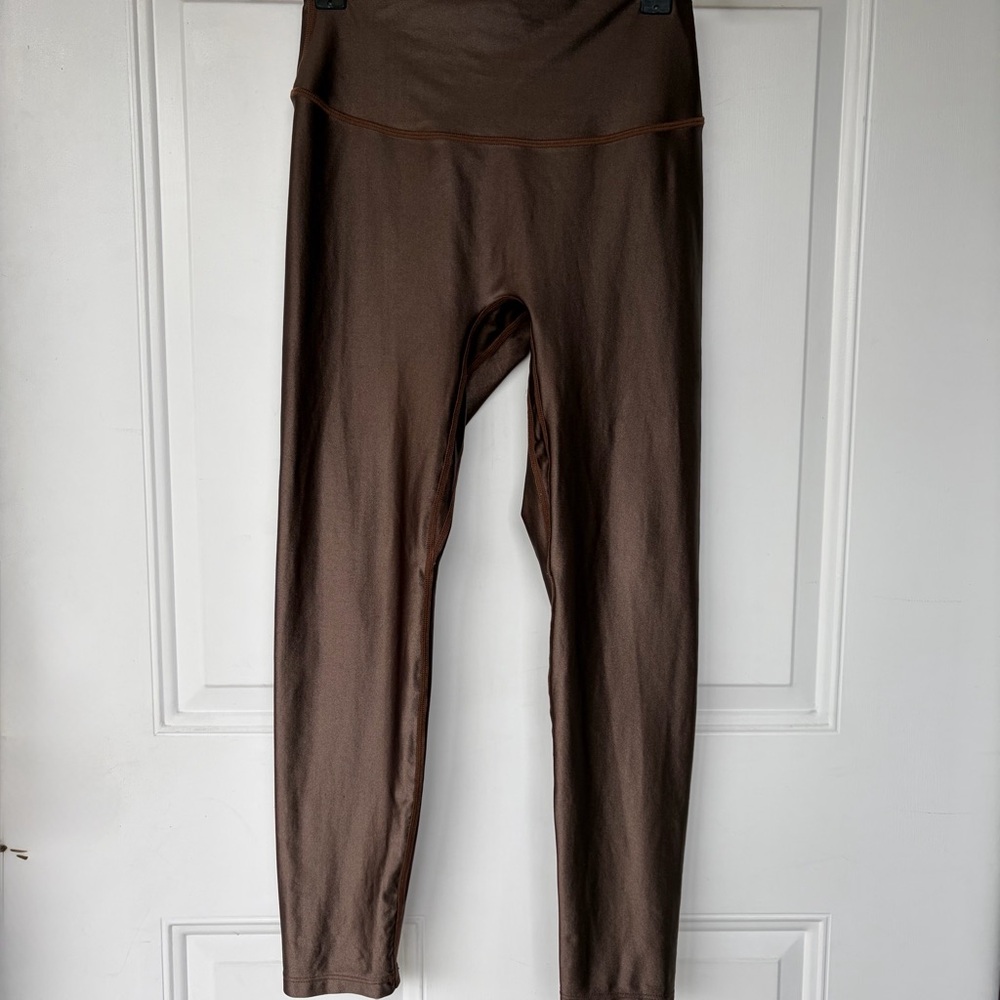 •Erin Oprea• Mocha Shimmer High Rise Activewear Leggings - Size Medium